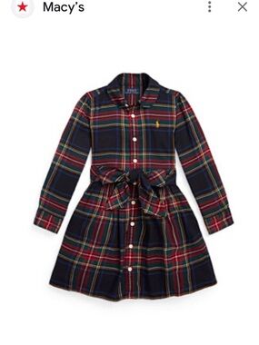 Polo by Ralph Lauren Red and Navy Plaid Button-Up Top